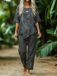damen-baumwoll-leinen-sets-zweiteilige-s-dunkelgray-1