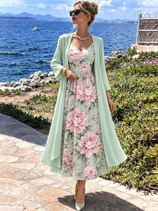 damen-kleid-set-a-linie-kleid-elegant-ur-hellgrun-4