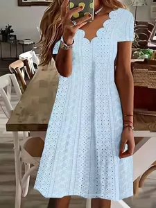 damen-knielanges-kleid-a-linie-kleid-som-blau-4