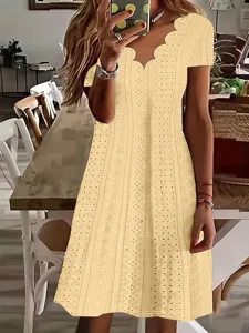 damen-knielanges-kleid-a-linie-kleid-som-gelb-5