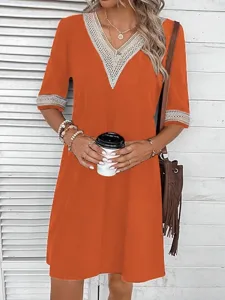 damen-knielanges-kleid-weies-kleid-freiz-orange-4