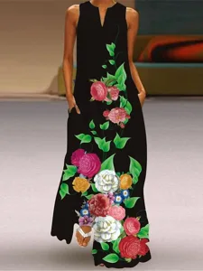 damen-langes-kleid-maxikleid-blumenkleid-grun-6