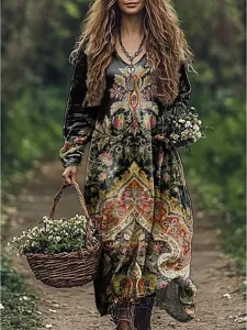 damen-maxi-kleid-boho-sommerkleid-plisse-schwarz-3