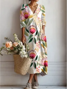 damen-maxi-kleid-leinenahnlich-atmungsak-rosa-2