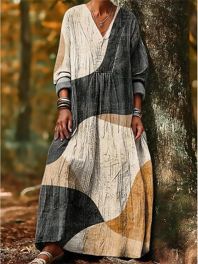 damen-maxikleid-sommerkleid-a-linie-klei-dunkelbraun-4