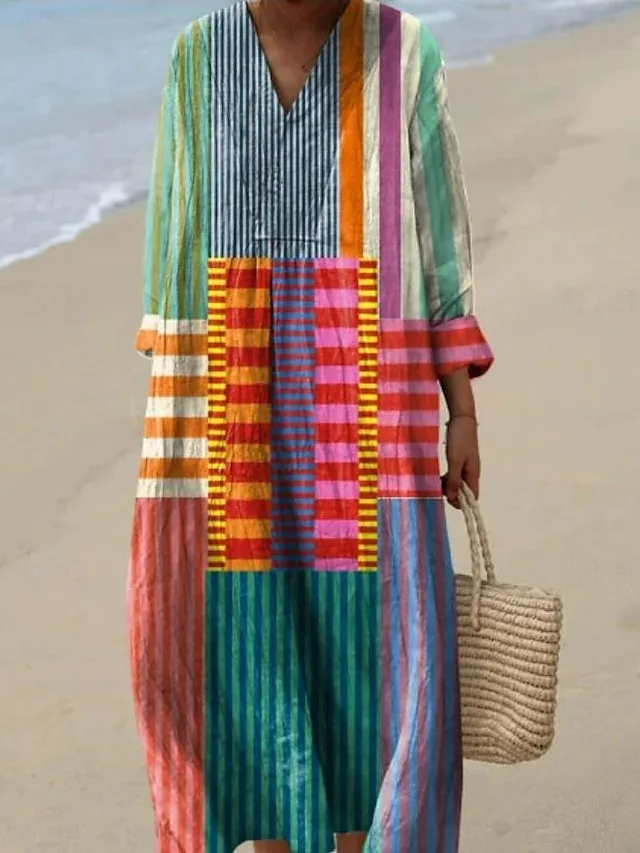 damen-midi-kleid-leinenahnliches-maxikle-grun-7