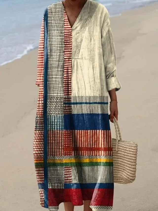 damen-midi-kleid-leinenahnliches-maxikle-khaki-10