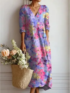 damen-midi-kleid-leinenahnliches-maxikle-purpur-4