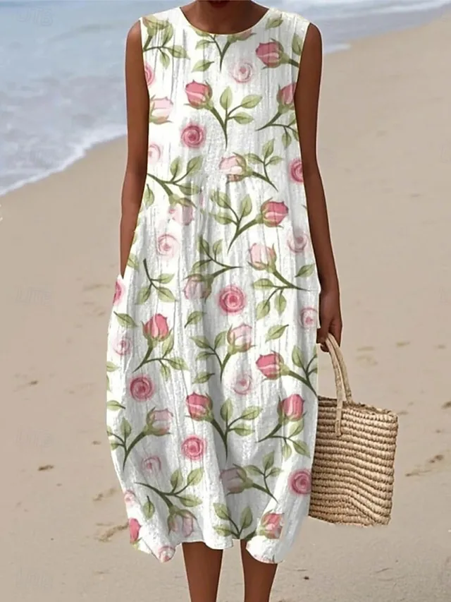 damen-midi-kleid-leinenahnliches-maxikle-wei-2