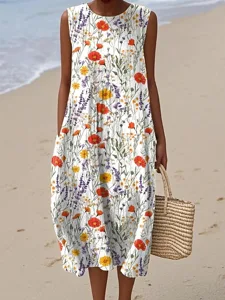 damen-midi-kleid-leinenahnliches-sommerk-wei-4