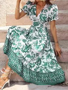 damen-midikleid-casual-kleid-schaukelkle-grun-32