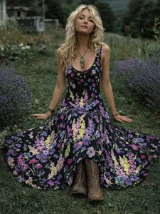 damen-midikleid-freizeitkleid-schwingkle-schwarz-4