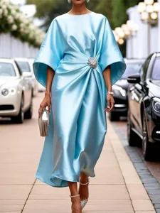 damen-midikleid-satinkleid-halbformelles-leicht-blau-5