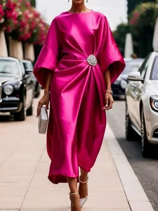 damen-midikleid-satinkleid-halbformelles-rose-3