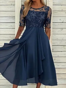 damen-midikleid-spitzenkleid-cocktailkle-blau-1