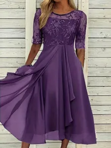 damen-midikleid-spitzenkleid-cocktailkle-dunkelviolett-8