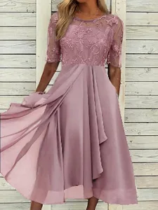 damen-midikleid-spitzenkleid-cocktailkle-rosa-6