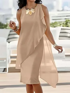 damen-minikleid-freizeitkleid-chiffonkle-khaki-8