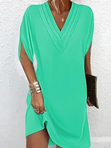 damen-minikleid-shiftkleid-figurbetontes-grun-4