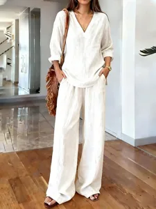 damen-zweiteilige-sets-hosen-sets-bolero-wei-3