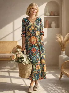 midi-kleid-damen-leinenartig-atmungsakti-grun-6