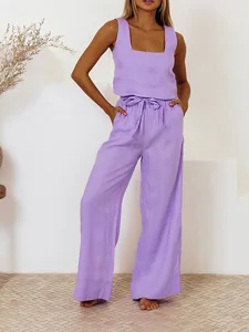 women-s-cotton-blend-blouse-pants-sets-s-purple-8