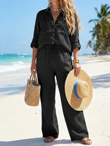 women-s-cotton-linen-sets-pants-sets-bol-black-10