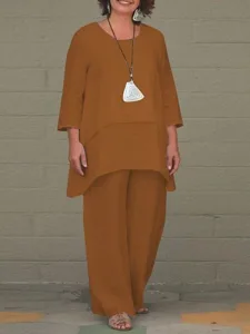 women-s-cotton-linen-sets-pants-sets-lon-khaki-3