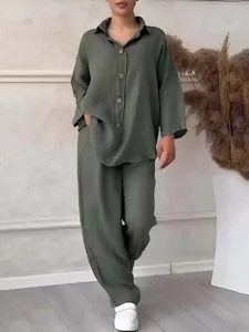 women-s-cotton-linen-shirts-cotton-blend-army-green-10