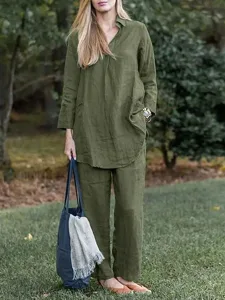 women-s-cotton-linen-shirts-cotton-blend-dark-green-12