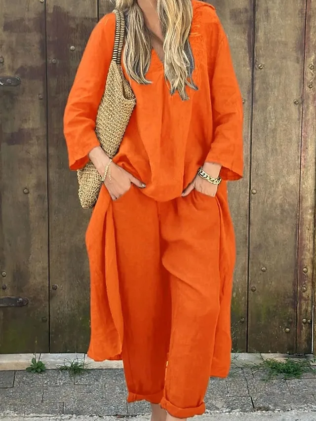 women-s-cotton-linen-shirts-cotton-blend-orange-1