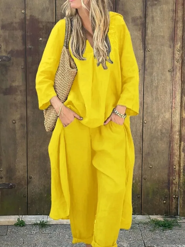 women-s-cotton-linen-shirts-cotton-blend-yellow-3