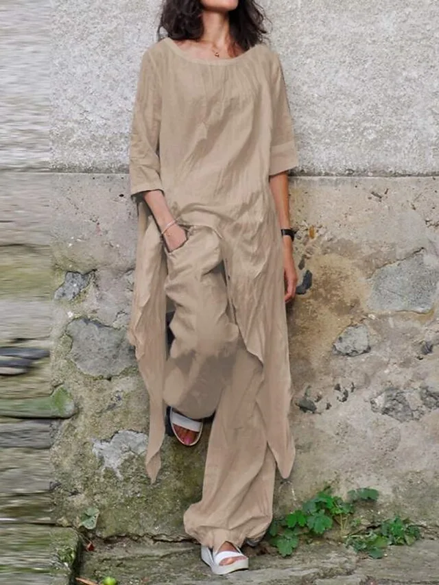 women-s-cotton-sets-100-cotton-pants-set-khaki-6