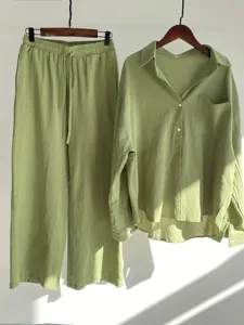 women-s-cotton-sets-pants-sets-100-cotto-green-1