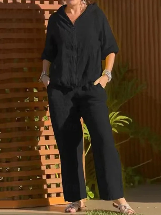 women-s-shirt-cotton-blend-two-piece-set-black-1