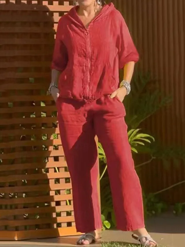 women-s-shirt-cotton-blend-two-piece-set-red-4