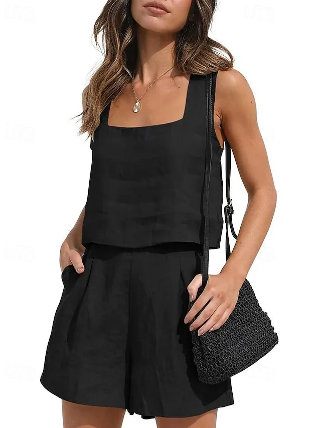 women-s-shirt-cotton-linen-sets-two-piec-black-10