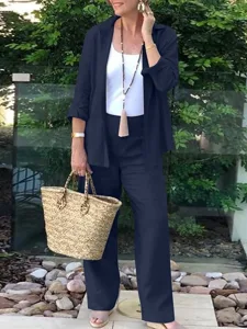 women-s-shirt-cotton-linen-sets-two-piec-dark-navy-4