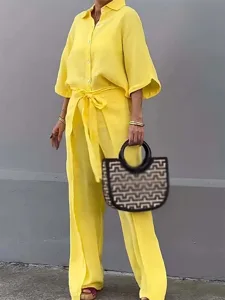 women-s-shirt-cotton-linen-sets-two-piec-yellow-5