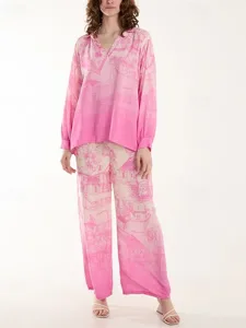 women-s-shirt-two-piece-sets-linen-blend-pink-8