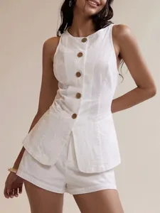 women-s-two-piece-sets-cotton-shirt-shor-white-1